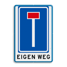 Aluminium informatiebord met dubbel omgezette rand