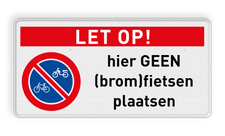 Veiligheidsbord met dubbel omgezette rand