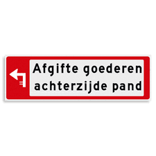 Aluminium versterkt kokerprofiel Verwijsbord