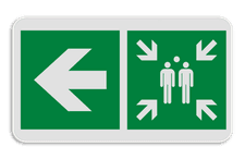 Veiligheidsbord met dubbel omgeplooide rand