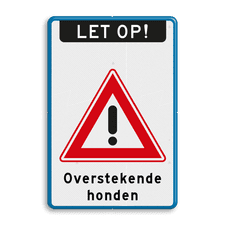 Aluminium informatiebord met dubbel omgezette rand