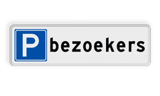 Aluminium informatiebord met een dubbel omgezette rand