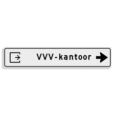 Aluminium versterkt kokerprofiel Verwijsbord