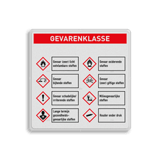 Veiligheidsbord met dubbel omgezette rand