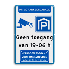 Aluminium informatiebord met dubbel omgezette rand