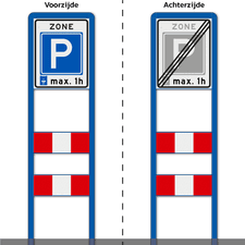 Zoneportaal 1x RVV Zone DZ+ 2 SHP