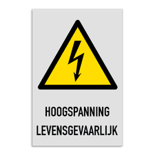Veiligheidsbord vlak Alupanel (2mm)