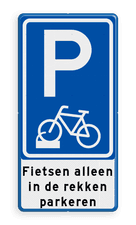 Aluminium informatiebord met een dubbel omgezette rand