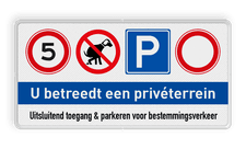 Aluminium informatiebord met een dubbel omgezette rand