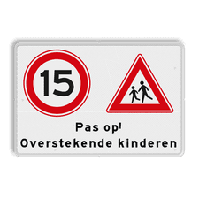 Aluminium informatiebord met een dubbel omgezette rand