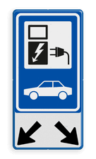 Aluminium informatiebord met een dubbel omgezette rand