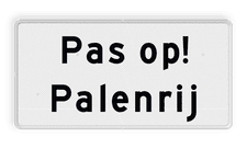 Aluminium informatiebord met een dubbel omgezette rand