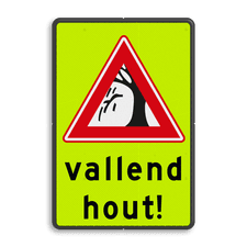 Aluminium informatiebord met een dubbel omgezette rand