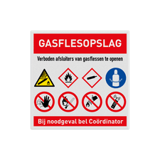 Veiligheidsbord vlak Alupanel (2mm)