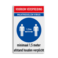 Veiligheidsbord vlak Alupanel (2mm)