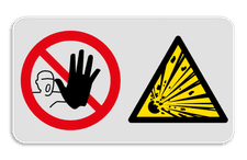 Veiligheidsbord met dubbel omgeplooide rand