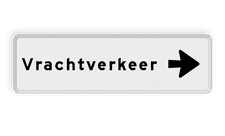 Aluminium informatiebord met een dubbel omgezette rand