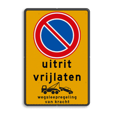 Aluminium informatiebord met dubbel omgezette rand