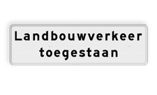 Aluminium informatiebord met een dubbel omgezette rand