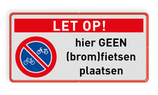 Veiligheidsbord met dubbel omgezette rand