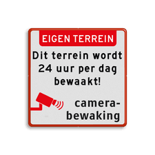 Aluminium informatiebord met een dubbel omgezette rand
