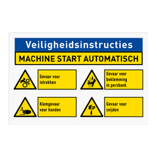 Veiligheidsbord vlak Alupanel (2mm)