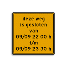 Aluminium omleidingsbord met een dubbel omgezette rand