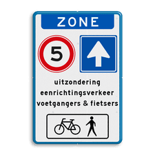 Aluminium informatiebord met dubbel omgezette rand