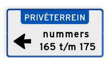 Aluminium informatiebord met een dubbel omgezette rand
