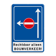 Aluminium informatiebord met een dubbel omgezette rand