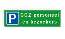 Aluminium informatiebord met een dubbel omgezette rand