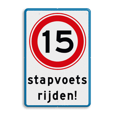 Aluminium informatiebord met dubbel omgezette rand