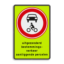 Aluminium informatiebord met dubbel omgezette rand