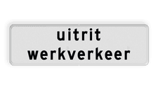 Aluminium informatiebord met een dubbel omgezette rand