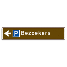 Aluminium versterkt kokerprofiel Verwijsbord
