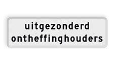 Aluminium informatiebord met een dubbel omgezette rand