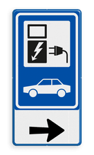 Aluminium informatiebord met een dubbel omgezette rand