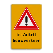 Aluminium informatiebord met dubbel omgezette rand