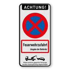 Verkehrsschild aus DibondTraffic mit Alform Rahmen