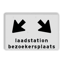Aluminium informatiebord met een dubbel omgezette rand