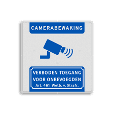 Aluminium informatiebord met een dubbel omgezette rand