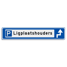 Aluminium versterkt kokerprofiel Verwijsbord