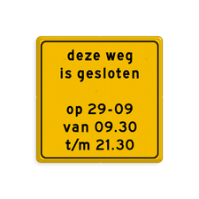 Aluminium omleidingsbord met een dubbel omgezette rand