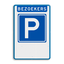 Aluminium informatiebord met dubbel omgezette rand