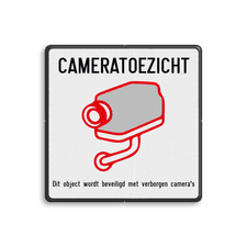 Aluminium informatiebord met een dubbel omgezette rand