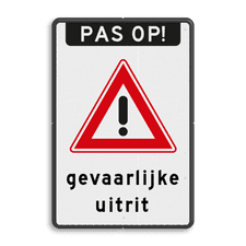 Aluminium informatiebord met dubbel omgezette rand