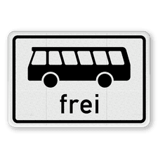 Verkehrsschild aus DibondTraffic mit Alform Rahmen