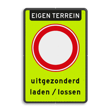 Aluminium informatiebord met dubbel omgezette rand
