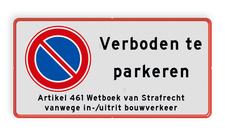Aluminium informatiebord met een dubbel omgezette rand