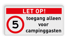 Veiligheidsbord met dubbel omgezette rand